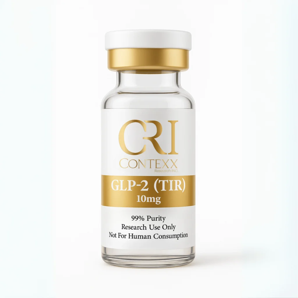 GLP-2 (TIR) 10mg research peptide vial – Contexx Research