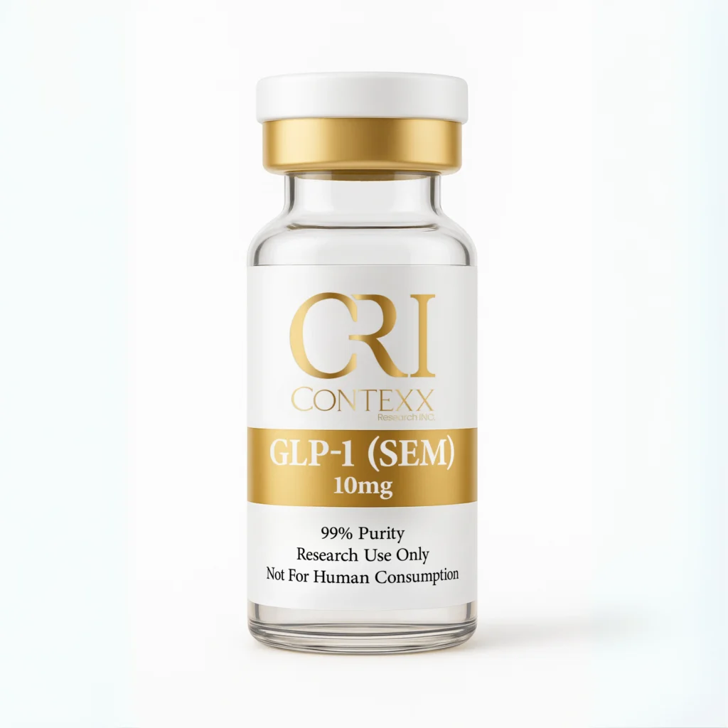 GLP-1 (SEM) 10mg research peptide vial – Contexx Research