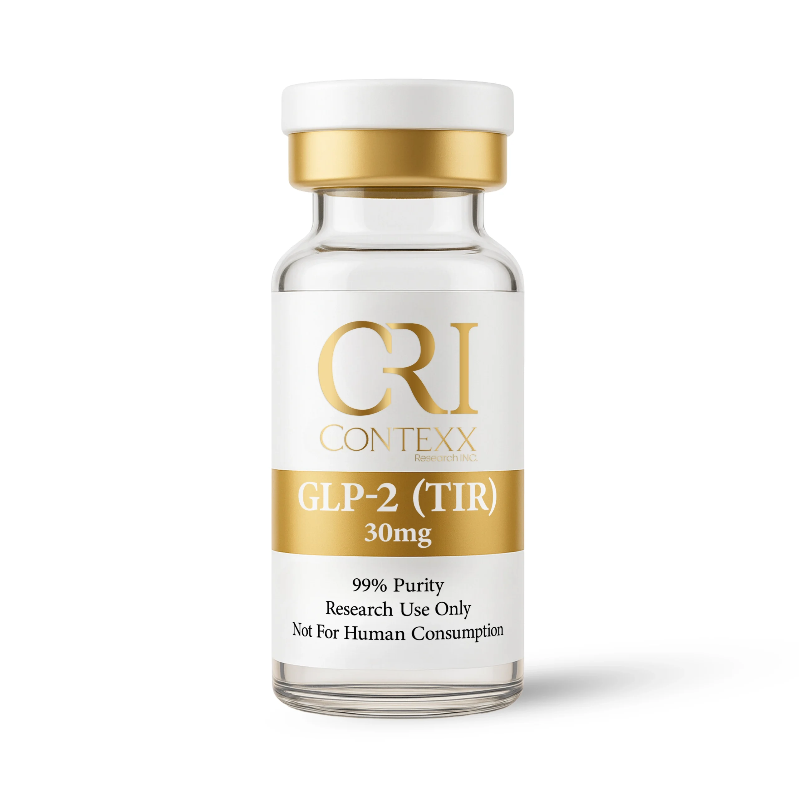 GLP-2 (TIR) 30mg research peptide vial – Contexx Research